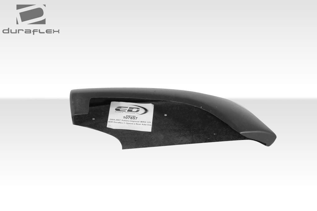 2004-2007 Subaru Impreza WRX STI 4DR Duraflex C-Speed 2 Rear Add Ons Spat Bumper Extensions - 2 Piece