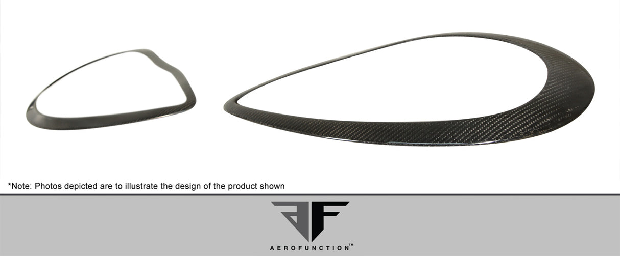 2010-2013 Porsche Panamera Carbon AF-1 Wide Body Eye Lids ( CFP ) - 2 Piece