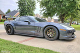 2005-2013 Chevrolet Corvette C6 Carbon Creations GT500 Side Skirt Splitters - 2 Piece