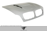 2008-2014 BMW X6 X6M E71 2007-2013 BMW X5 E70 AF-5 Hood ( GFK ) - 1 Piece