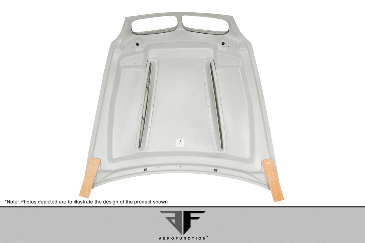 2008-2014 BMW X6 X6M E71 2007-2013 BMW X5 E70 AF-5 Hood ( GFK ) - 1 Piece