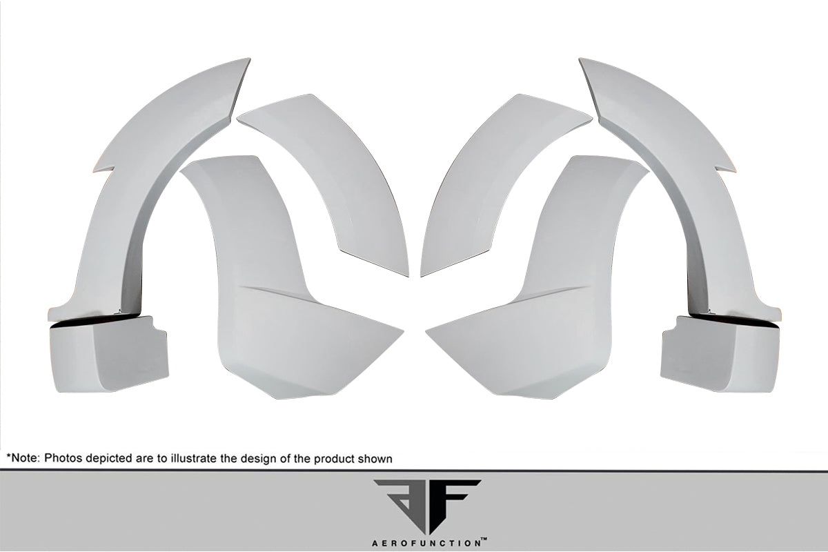 2012-2019 Land Rover Range Rover Evoque 5DR AF-1 Fender Flares ( GFK ) - 12 Piece