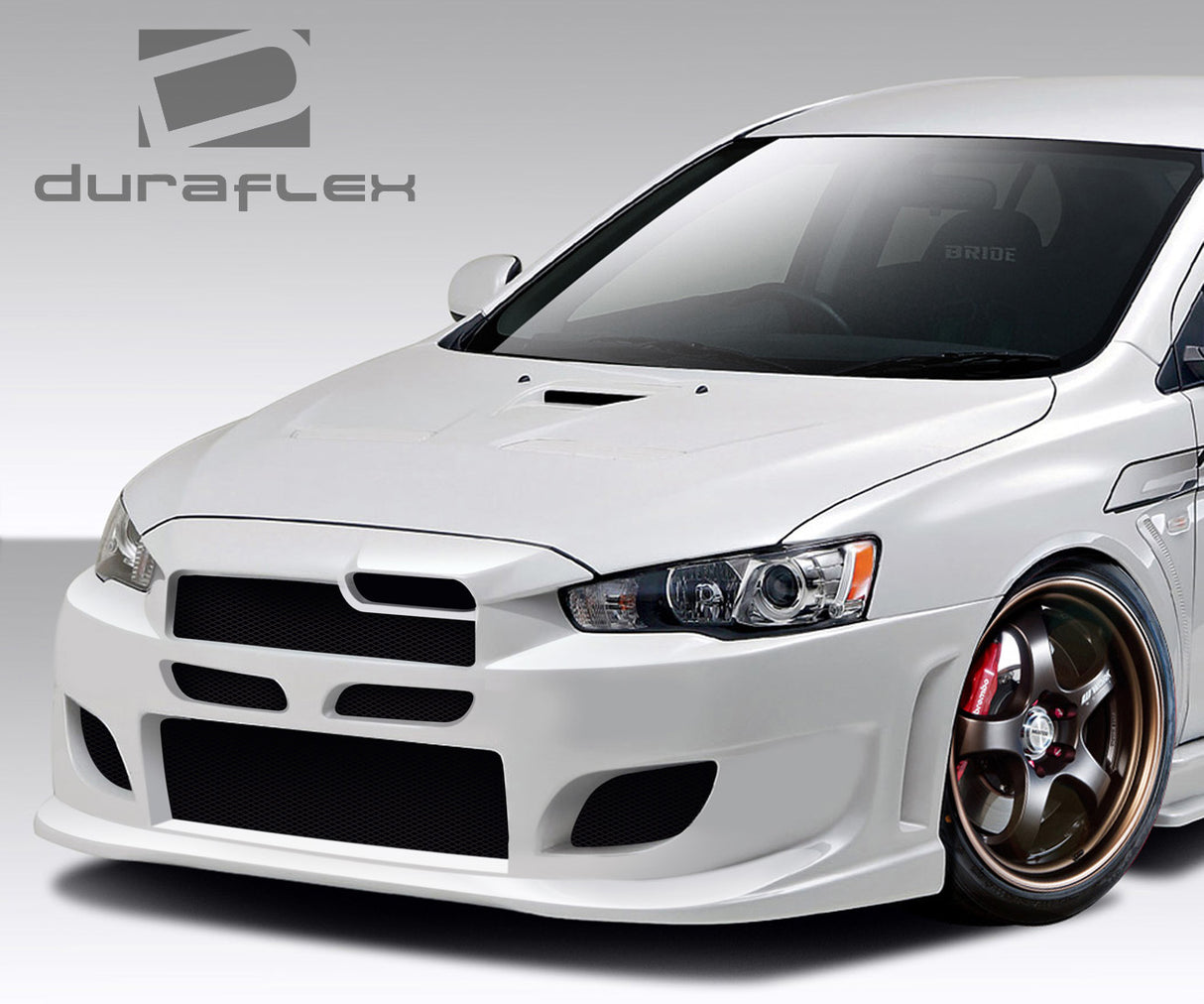 2008-2017 Mitsubishi Lancer Duraflex I-Spec Front Bumper Cover - 1 Piece