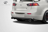 2008-2017 Mitsubishi Lancer 4DR Carbon Creations M Power Rear Diffuser - 1 Piece