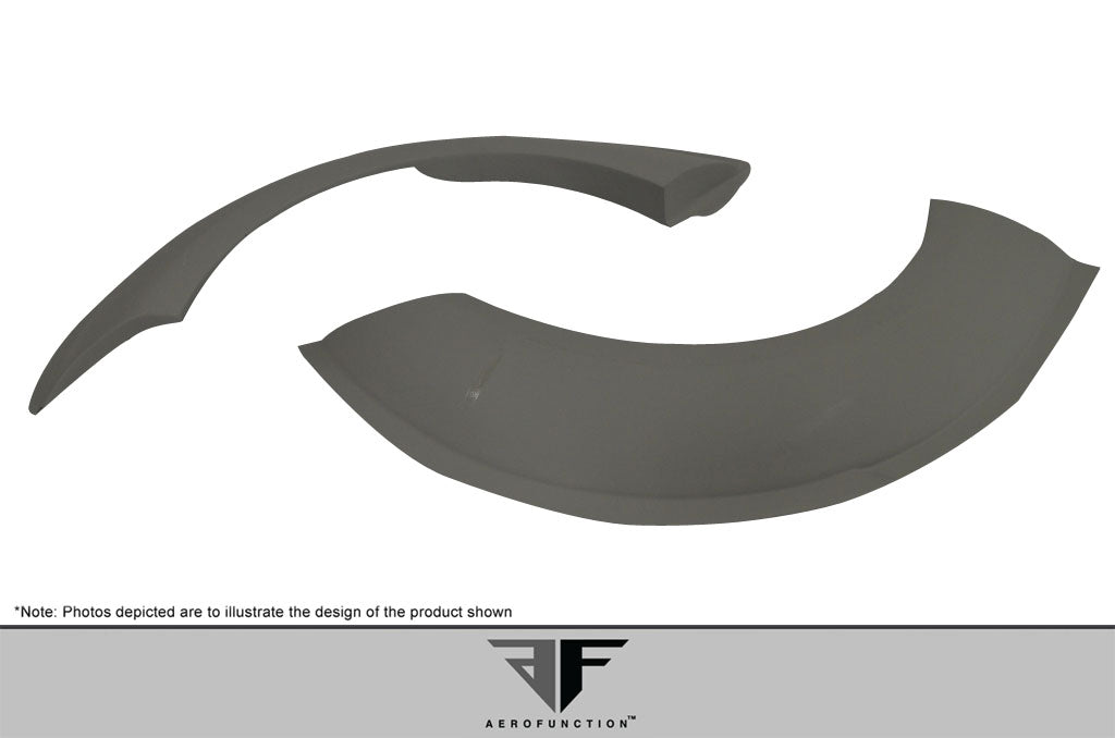 2004-2008 Lamborghini Gallardo AF-1 Wide Body Rear Fender Flares ( GFK ) - 2 Piece