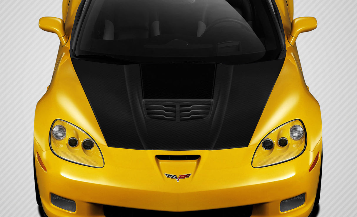 2005-2013 Chevrolet Corvette C6 Carbon Creations Stingray Z Hood - 1 Piece