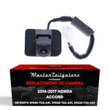 Honda Accord Sedan EX-L (2014-2015), Accord Sedan Touring (2016-2017), Accord Hybrid (2017) OEM Replacement Backup Camera OE Part # 39530-T2A-A41, 39530-T2A-A31, 39530-T2A-A21