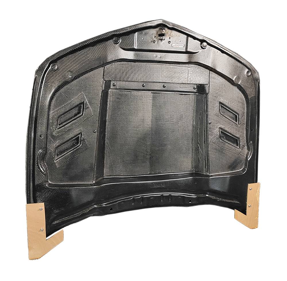 2010-2015 Chevrolet Camaro 2 doors TERMINATOR Style Double Sided Carbon Fiber Carbon Fiber Black Hood