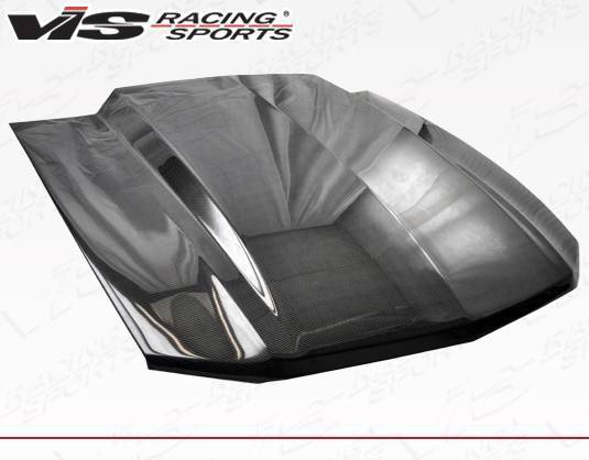 2010-2012 Ford Mustang 2 doors Cowl Induction Style Carbon Fiber Black Hood