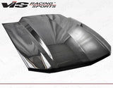 2010-2012 Ford Mustang 2 doors Cowl Induction Style Carbon Fiber Black Hood