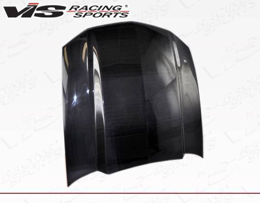 2010-2012 Ford Mustang 2 doors Cowl Induction Style Carbon Fiber Black Hood