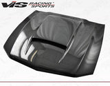 2010-2012 Ford Mustang 2 doors STALKER Style Carbon Fiber Black Hood