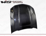 2010-2012 Ford Mustang 2 doors STALKER Style Carbon Fiber Black Hood