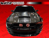 2010-2012 Ford Mustang 2 doors STALKER Style Carbon Fiber Black Hood