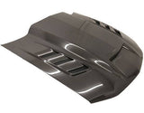 2010-2012 Ford Mustang 2 doors TERMINATOR Style Carbon Fiber Black Hood