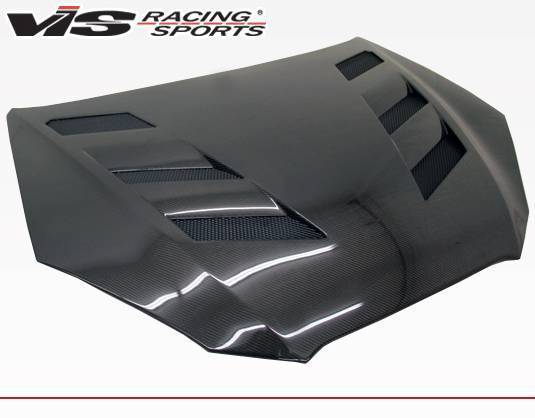 2010-2012 Hyundai Genesis 2 doors AMS Style Carbon Fiber Black Hood