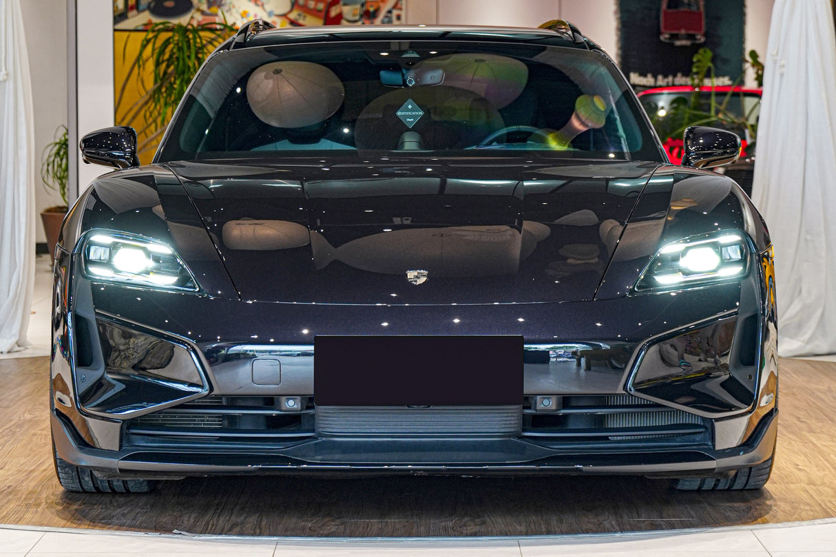 2025-UP Porsche Taycan 9J1.2 Front Bumper Carbonado (Turbo GT) | Fits 4, 4S, GTS, Turbo, Turbo S, ST, CT, Sport Turismo