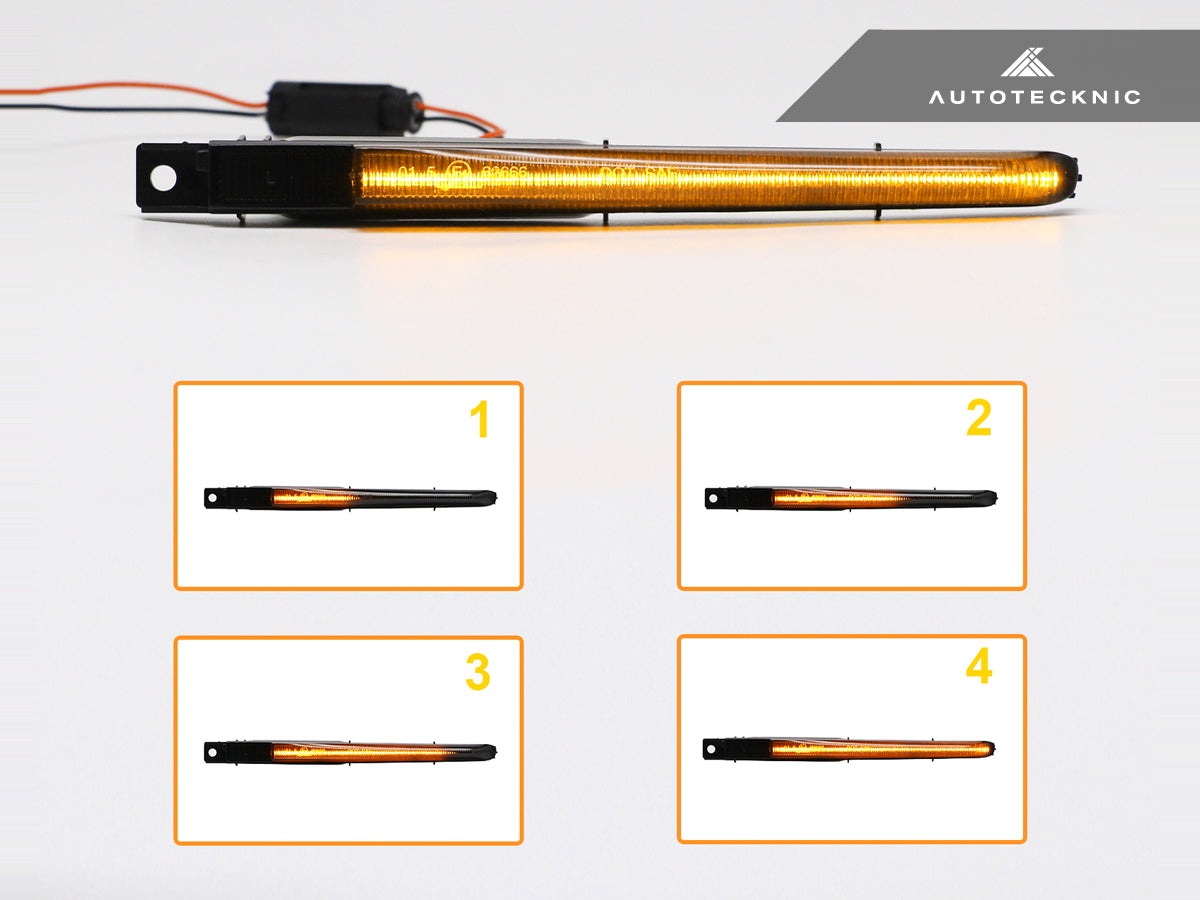 AutoTecknic Tinted Sequential LED Fender Turn Signal Set - F10 M5