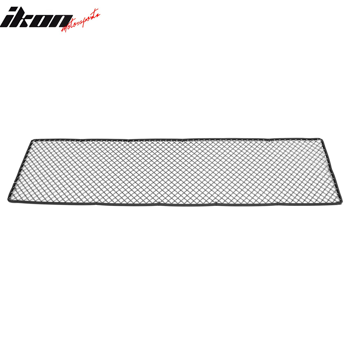 Front Bumper Hood Grille Insert Assembly Replacement Universal Woven Mesh LockCrimp Style Titanium Stainless Steel