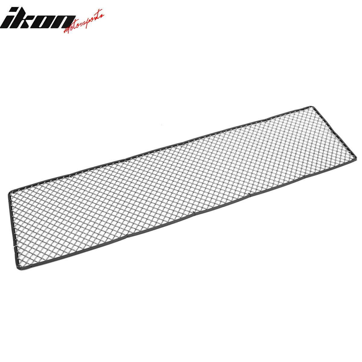 Front Bumper Hood Grille Insert Assembly Replacement Universal Woven Mesh LockCrimp Style Titanium Stainless Steel
