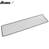 Front Bumper Hood Grille Insert Assembly Replacement Universal Woven Mesh LockCrimp Style Titanium Stainless Steel