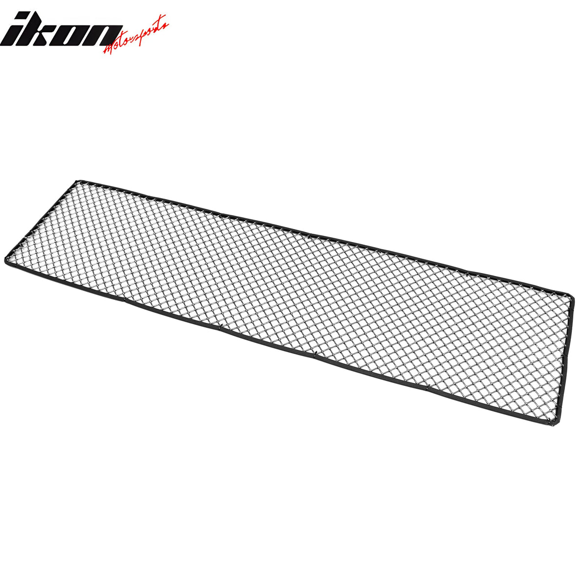 Front Bumper Hood Grille Insert Assembly Replacement Universal Woven Mesh LockCrimp Style Titanium Stainless Steel