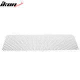 Front Bumper Hood Grille Insert Assembly Replacement Universal Woven Mesh Style Chrome Stainless Steel