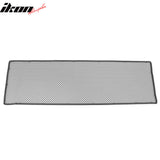 Universal 1'X3.3' Sheet Front Grille Black Stainless Steel Woven Mesh Lock Crimp