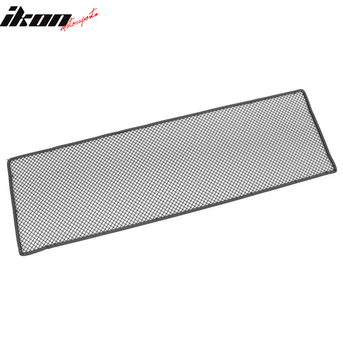 Universal 1'X3.3' Sheet Front Grille Black Stainless Steel Woven Mesh Lock Crimp