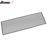 Universal 1'X3.3' Sheet Front Grille Black Stainless Steel Woven Mesh Lock Crimp