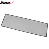 Universal 1'X3.3' Sheet Front Grille Black Stainless Steel Woven Mesh Lock Crimp