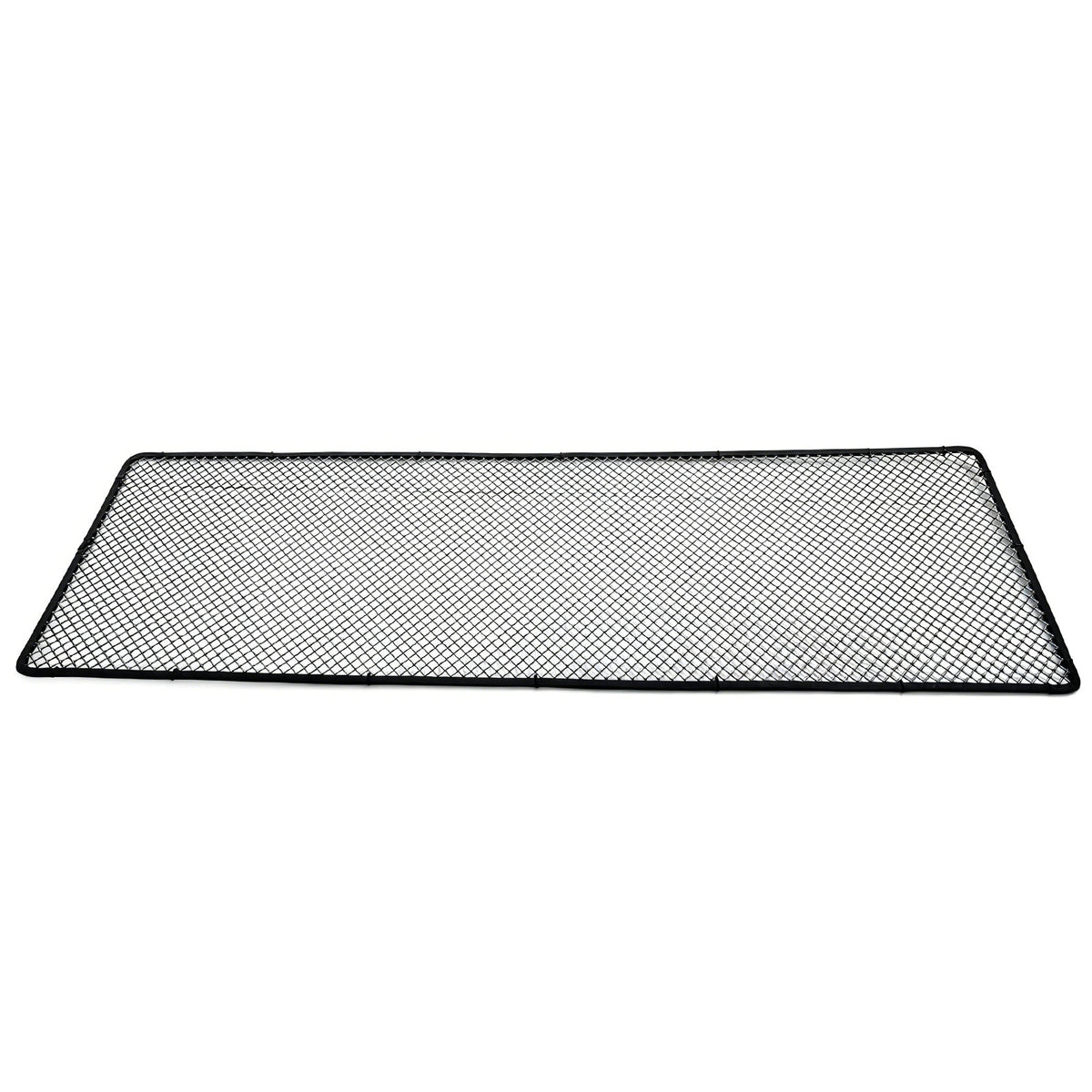Universal Woven Mesh Lock Crimp Style Front Grille Trim Stainless Steel Titanium