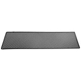 Universal Woven Mesh Lock Crimp Style Front Grille Cover Stainless Steel Black