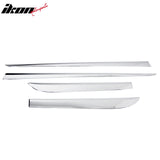 2015-2016 Toyota Camry Chrome 4PCS Lower Door Molding Trim Garnish ABS