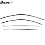 2007-2012 Hyundai Santa Fe Window Visors Vent Wind Rain Sun Guards Deflectors ABS Plastic Chrome 4PCS
