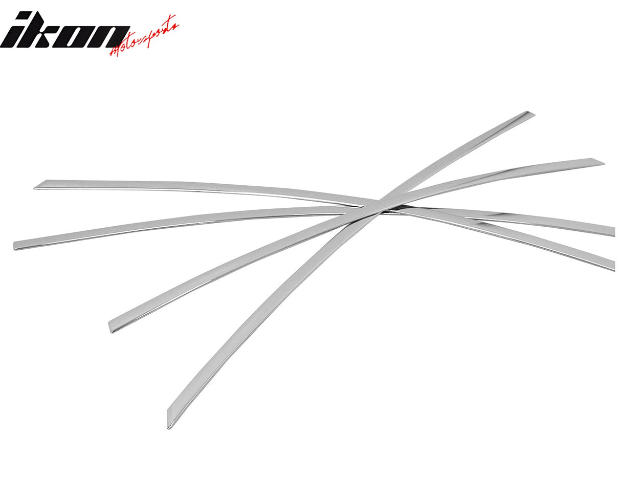 2011-2013 Hyundai Sonata Chrome 4PCS RH LH Window Top Molding Trim ABS
