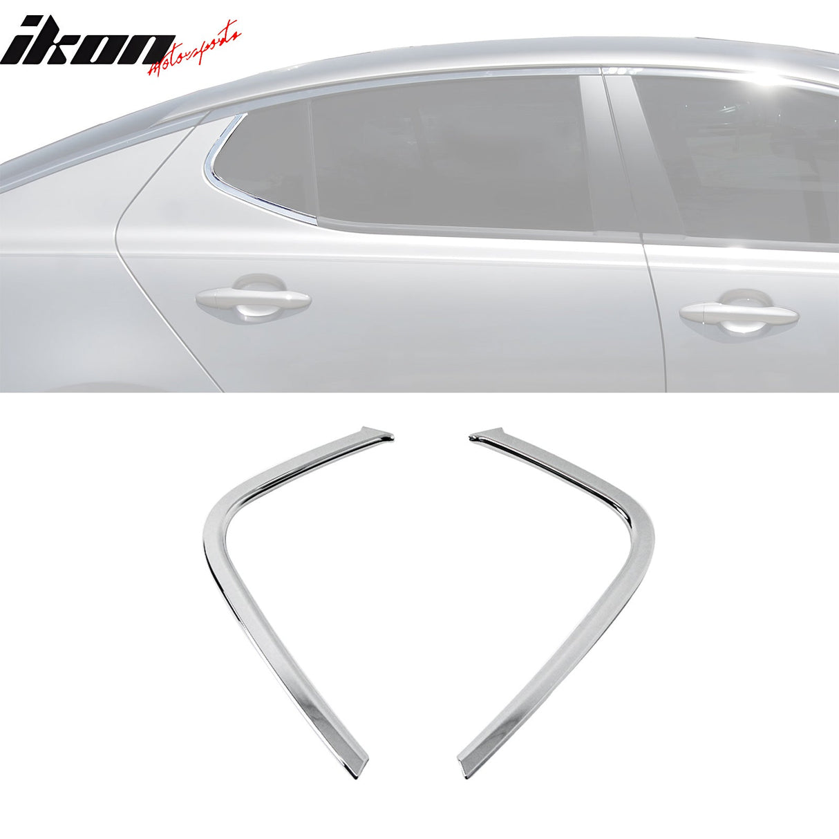 2011-2013 Kia Optima Chrome 2PCS Window C-Pillar Molding Trim ABS