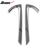 2007-2012 Kia Rondo Chrome 2PCS Window A Pillar Molding Trims