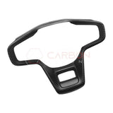 Real Carbon Fiber Steering Wheel Button Trim Cover For 2021+ Bronco