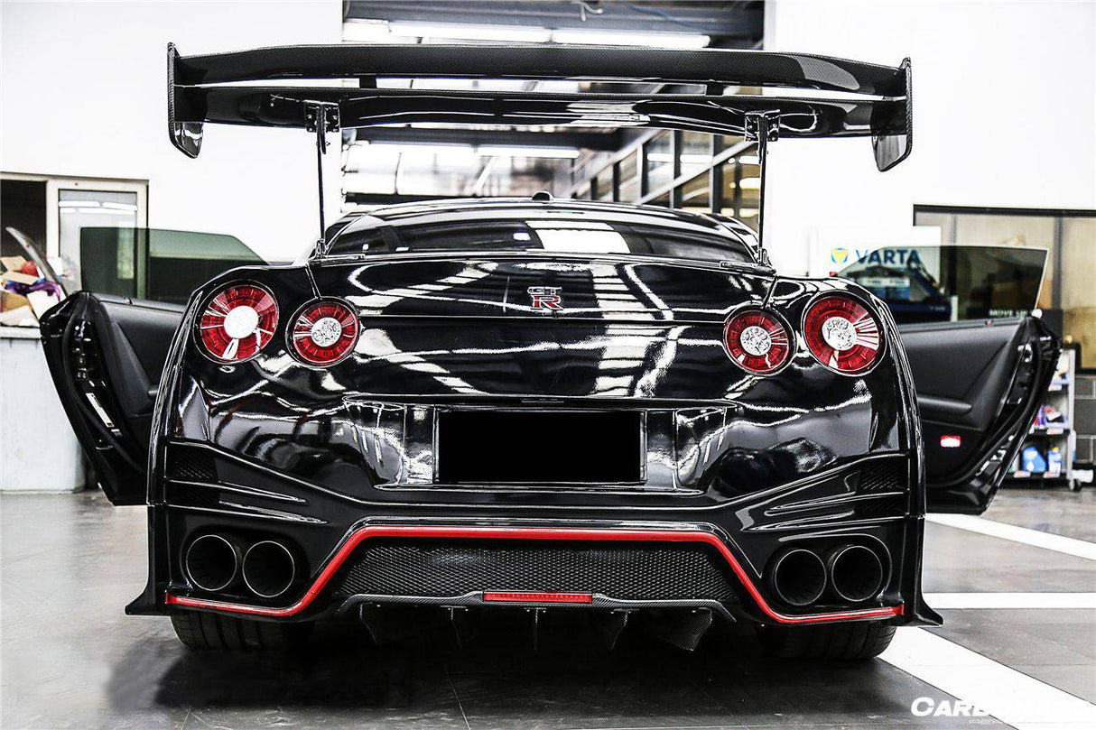 2012-2023 Nissan GTR R35 DBA  EBA BKSS Style Carbon Fiber Rear Diffuser Canards