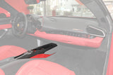 2022-UP Ferrari 296 GTB & GTS OE Style Dry Carbon Fiber center control surround panel Front end