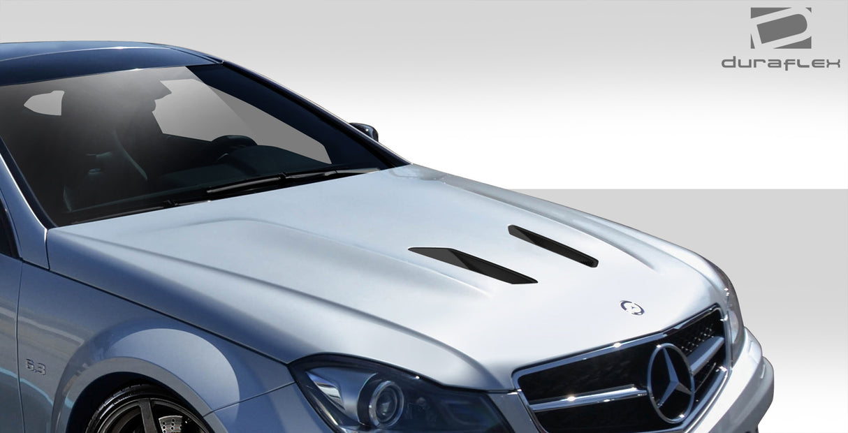 2012-2014 Mercedes C63 W204 Duraflex Black Series Look Hood - 1 Piece