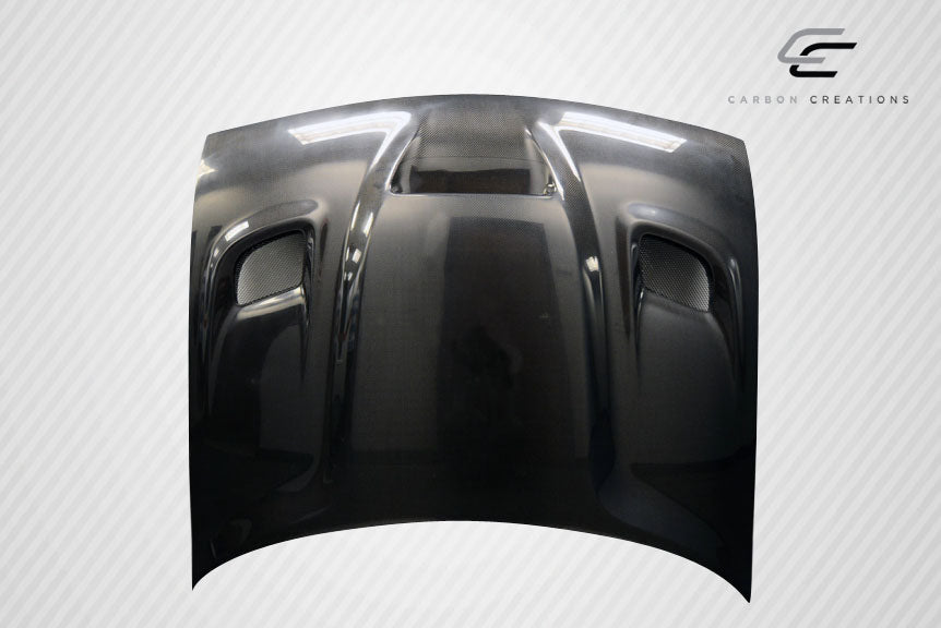2008-2023 Dodge Challenger Carbon Creations Dritech Hellcat Look Hood - 1 Piece