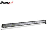 49" 288W 96 LED 2 Row 8 Degree Spot LED Work Light Bar Spot Flood Combo Truck SUV ATV Off Road For Universal Black Aluminum