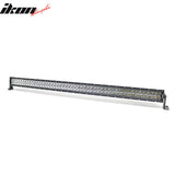 49" 288W 96 LED 2 Row 8 Degree Spot LED Work Light Bar Spot Flood Combo Truck SUV ATV Off Road For Universal Black Aluminum