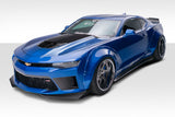 2016-2023 Chevrolet Camaro Duraflex Grid Side Splitters - 6 Piece