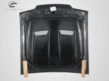 1987-1993 Ford Mustang Carbon Creations Heat Extractor Hood - 1 Piece