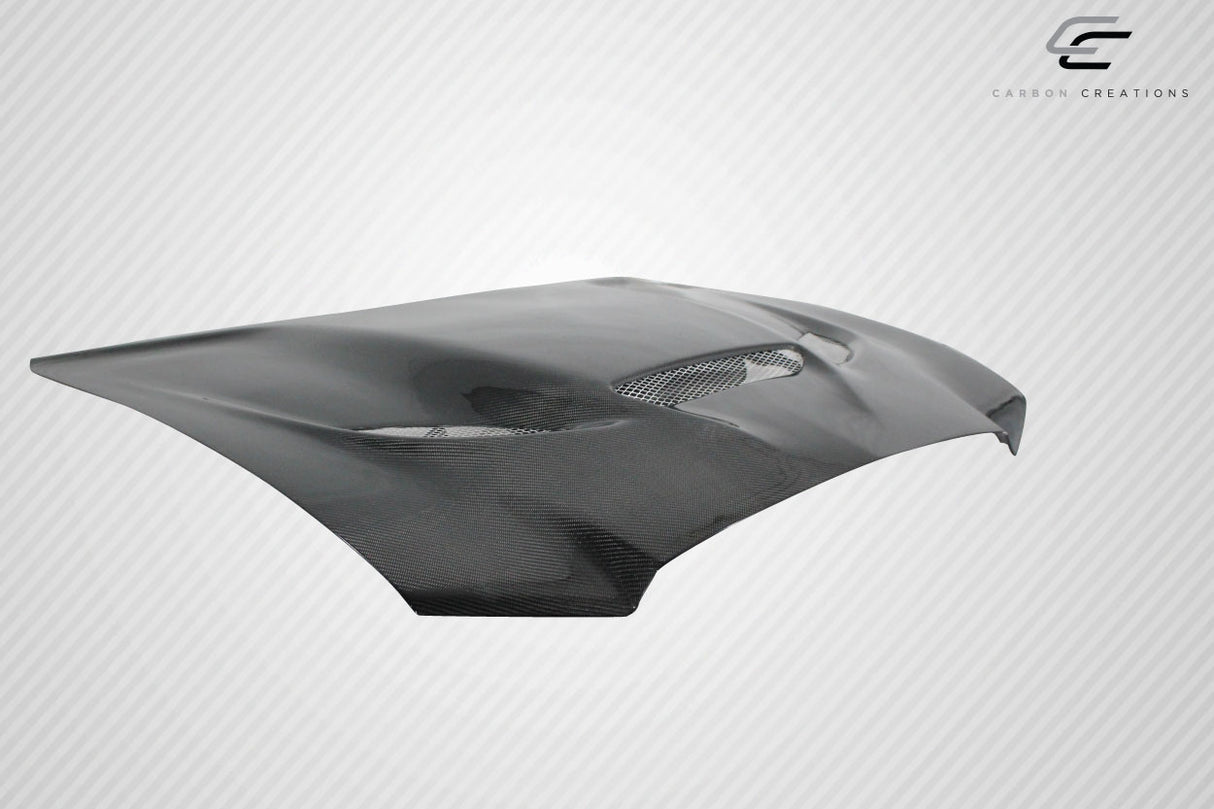 2011-2014 Dodge Charger Carbon Creations DriTech Hellcat Look Hood - 1 Piece