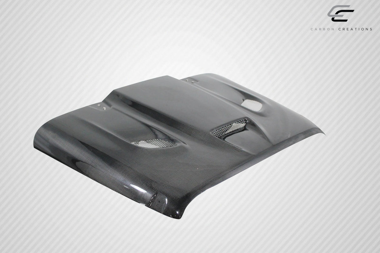 2007-2018 Jeep Wrangler Carbon Creations DriTech Hellcat Look Hood - 1 Piece