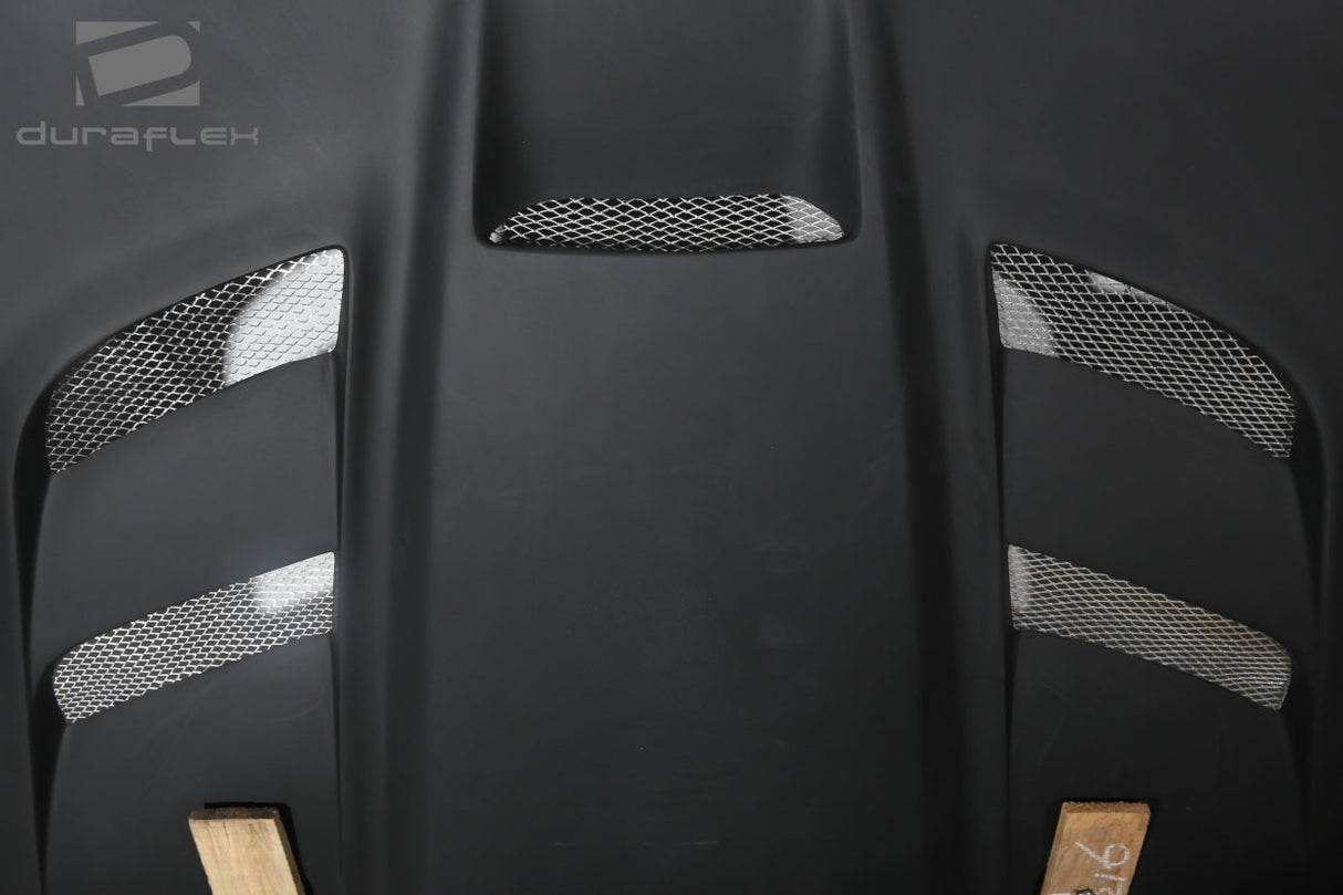 2007-2018 Jeep Wrangler Duraflex Viper Look Hood - 1 Piece